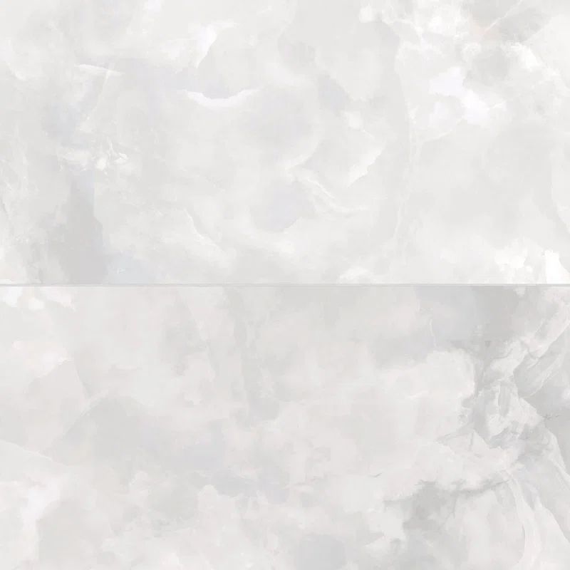 Gemma 24" x 48" Polished White Onyx Porcelain Tile