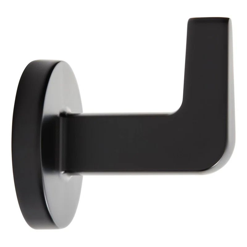 Matte Black Metal Wall Mounted Robe Hook