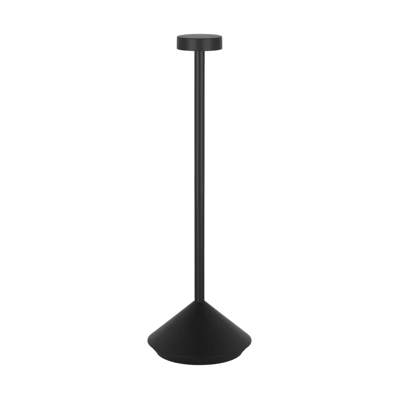 Black Cordless Rechargeable LED Table Lamp with 3-Way Switch