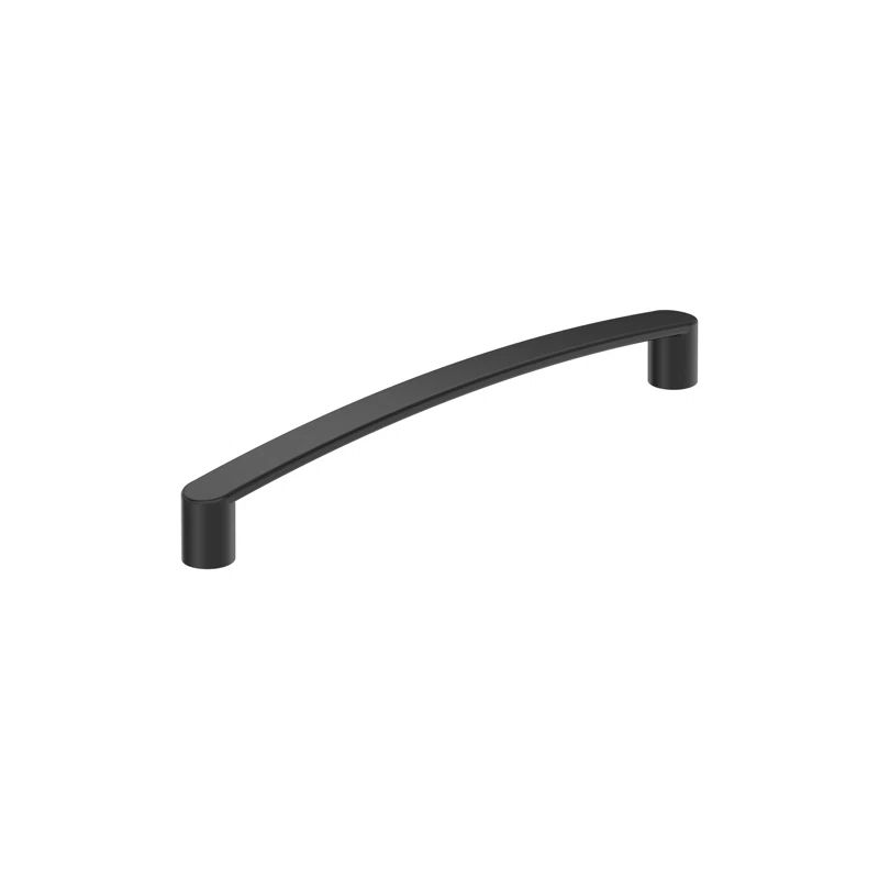 Matte Black 6-5/16 inch Contemporary Cabinet Pull