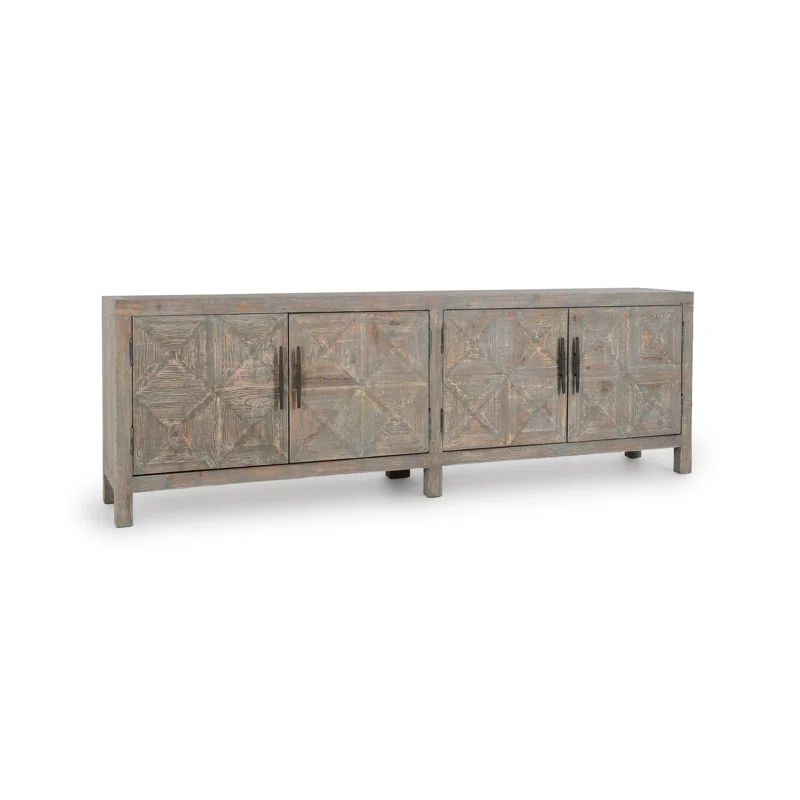 103.5'' Timeworn Gray Reclaimed Pine Wood Sideboard