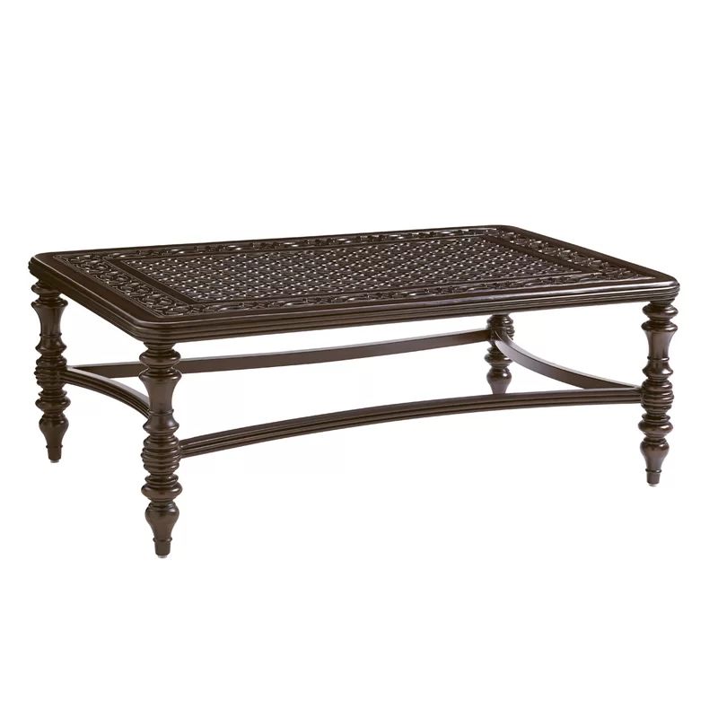 Royal Kahala Dark Brown Mahogany Rectangular Cocktail Table