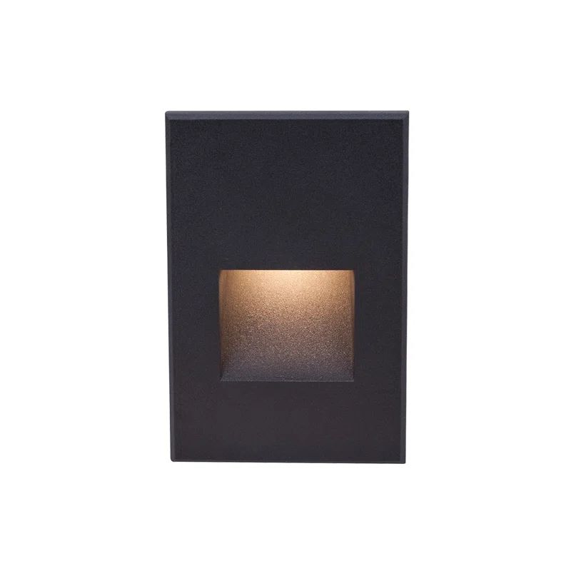 Sleek Black Aluminum LEDme Dimmable Step and Wall Light
