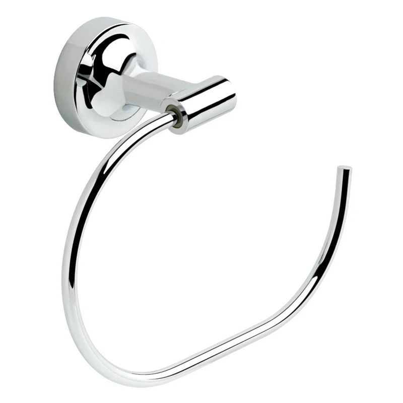 Voisin Polished Chrome Wall Mounted Towel Ring