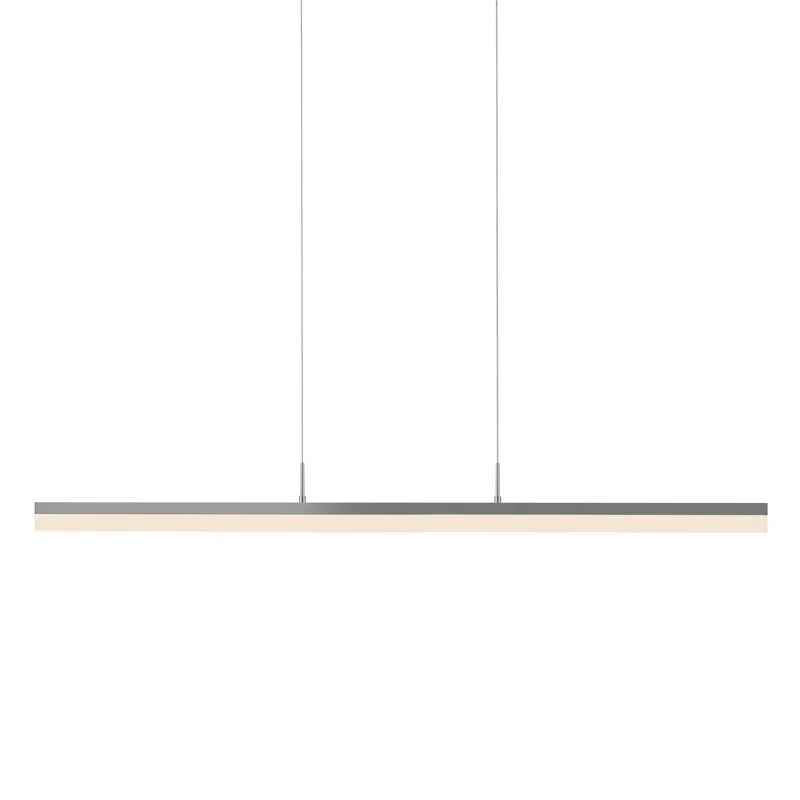 Stiletto Slim Aluminum LED Kitchen Island Light in Bright Satin
