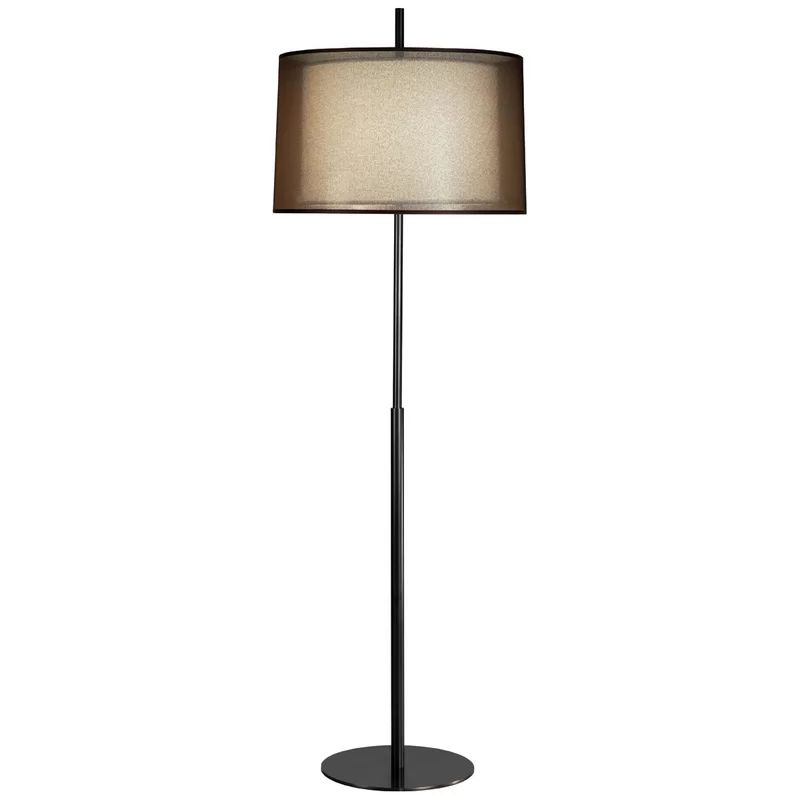 Deep Patina Bronze 63.75" Edison Floor Lamp with 3-Way Switch