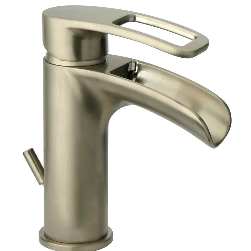Bretton Brushed Nickel Single Hole WaterSense Bathroom Faucet