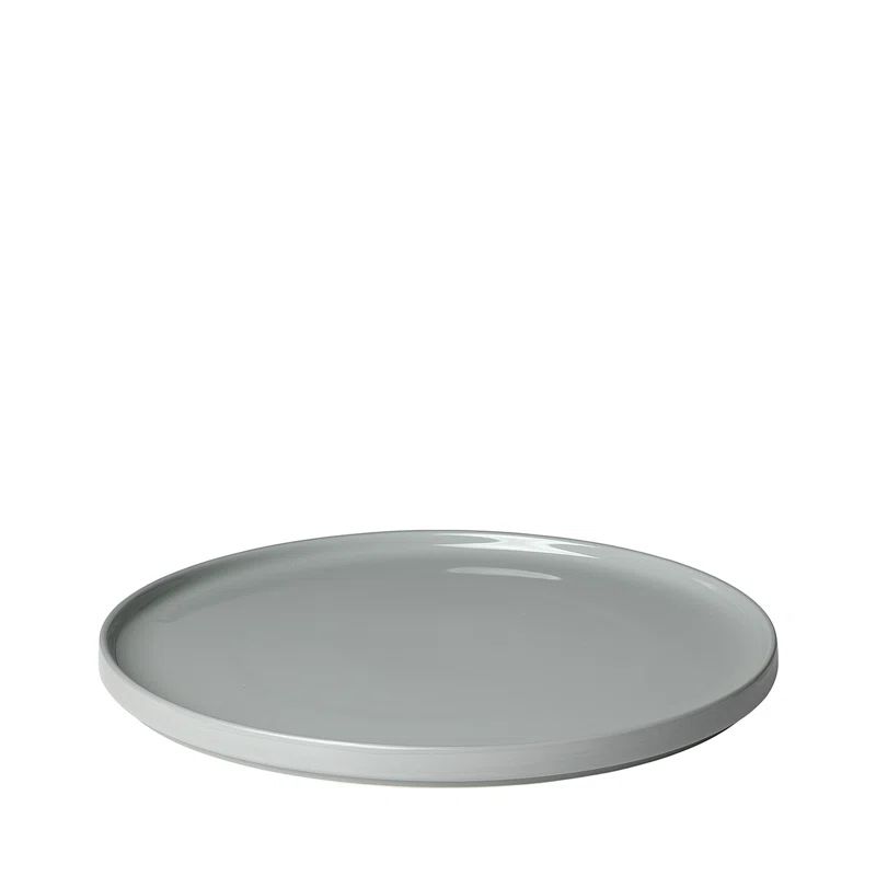 Pilar Round Mirage Gray Ceramic Serving Platter