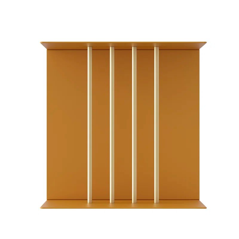 Saffron Yellow Metal Teaser Wall Shelf
