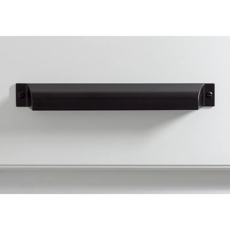 Matte Black 7" Zinc Alloy Traditional Cup Pulls with Mounting Hardware