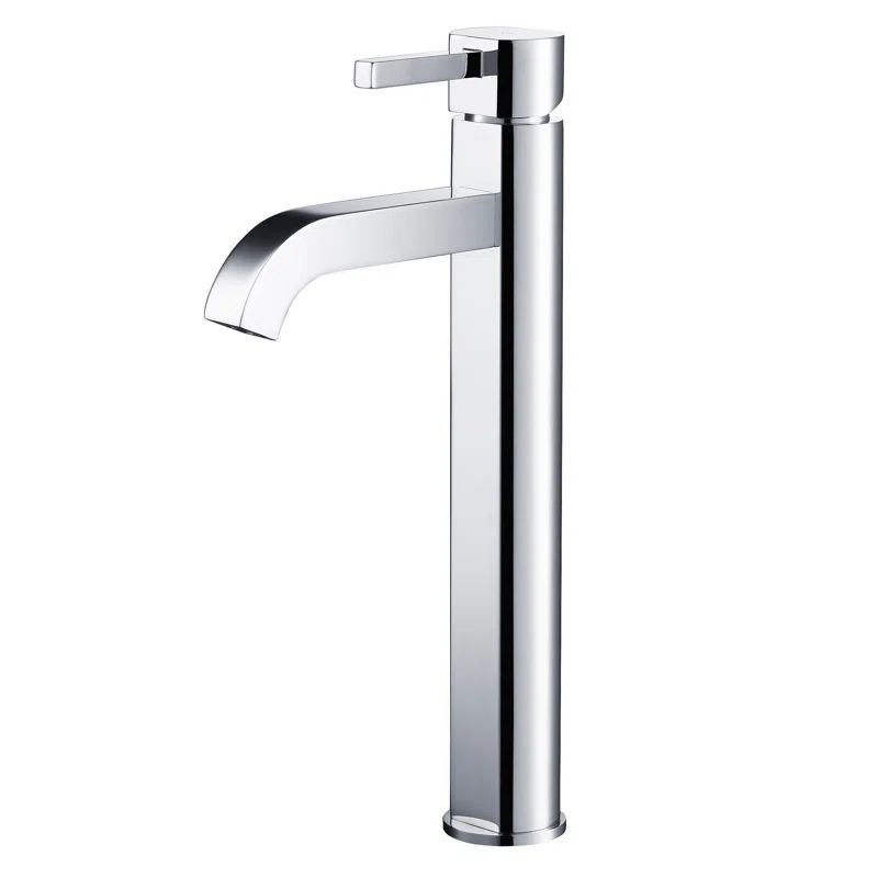 Chrome 12.5" Single Handle Vessel Bathroom Faucet