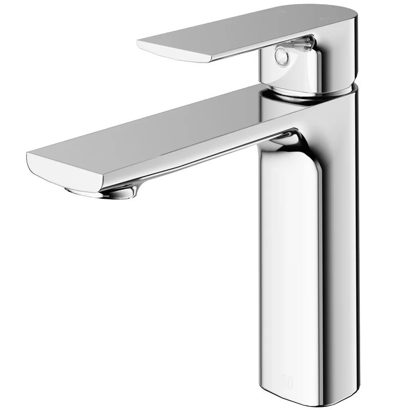 Davidson Modern Black and Chrome Brass Bathroom Faucet