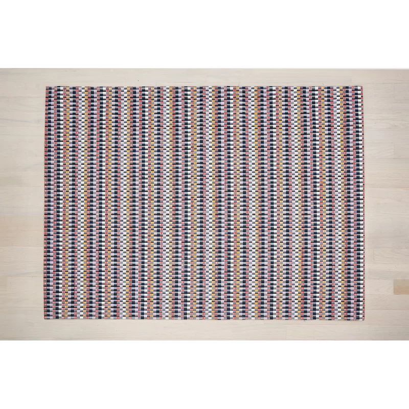 Bauhaus Parade Stripe Synthetic Indoor/Outdoor Floor Mat