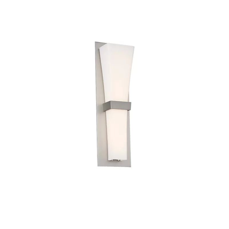 Aviator 20" Dimmable Nickel LED Wall Sconce with Opal Glass