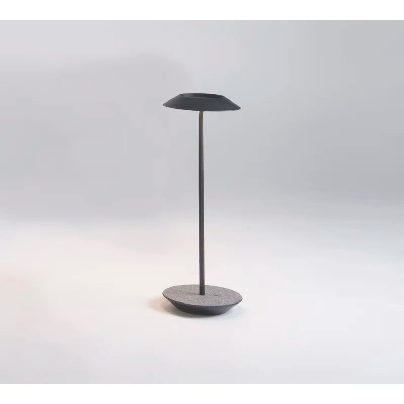 Adjustable Matte Black LED Desk Lamp with Oxford Felt Base