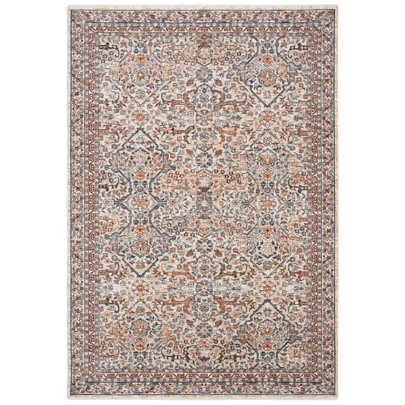 Ivory Elegance 4' x 6' Hand-Knotted Cotton Blend Area Rug