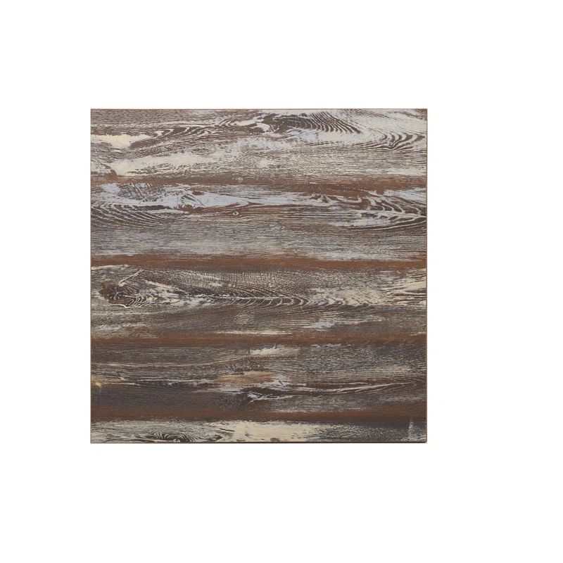 Farmhouse Brown Rectangular Manufactured Wood Table Top