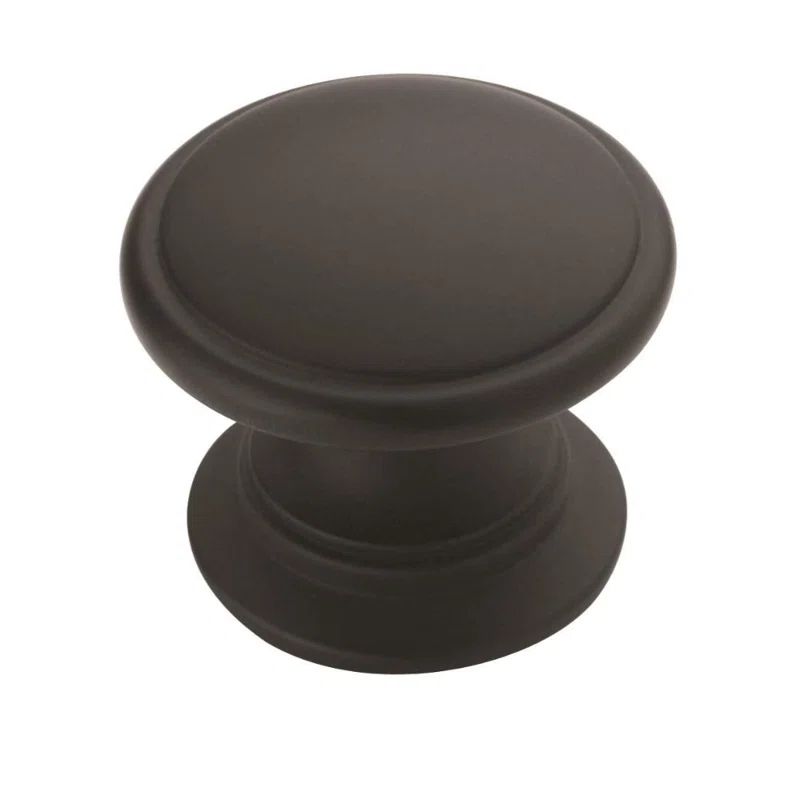 Matte Black Round Cabinet Knob Multipack, 1-1/4 inch Diameter