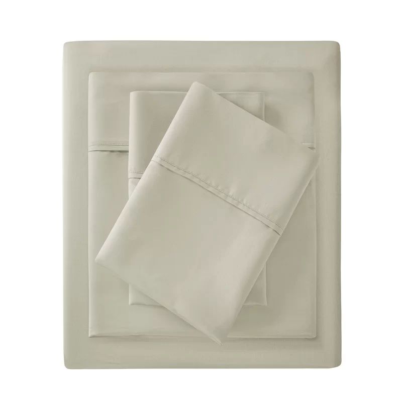 Ivory 1500 Thread Count Cotton Blend Standard Pillowcases Set