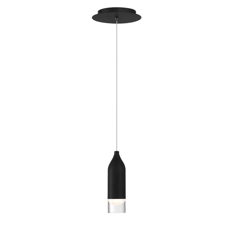 Sleek Black Nickel Mini LED Pendant Light for Indoor/Outdoor Use