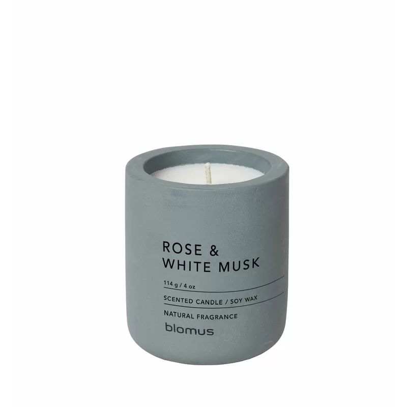 Flintstone Rose & White Musk Soy Scented Candle