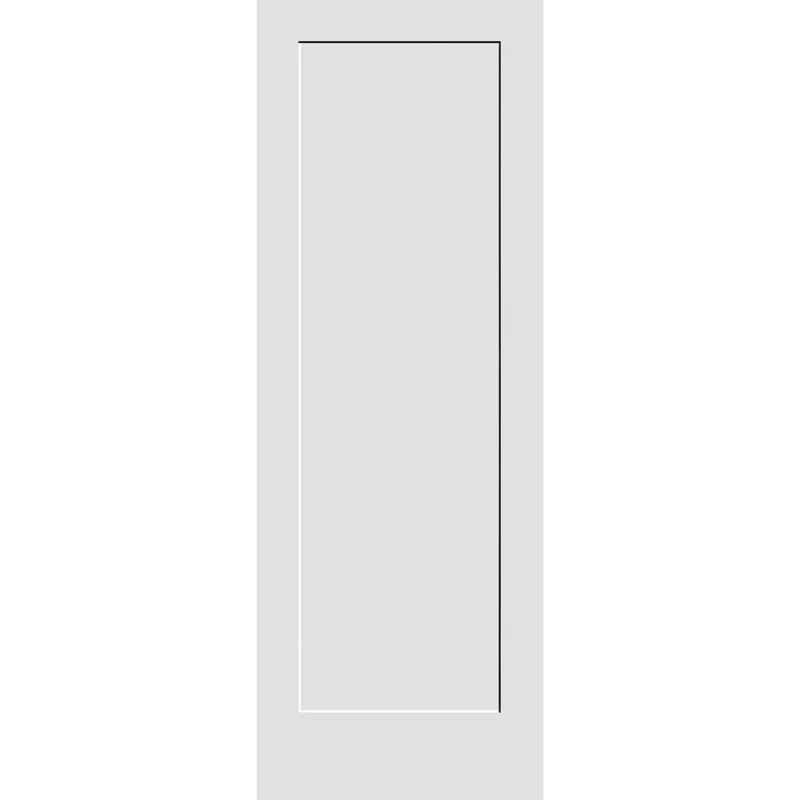 Solid Wood White Primed 24" x 84" Shaker Interior Door Slab