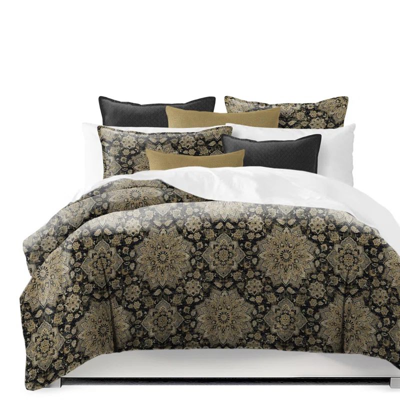 Tabriz Chocolate King Cotton Comforter Set with Shams