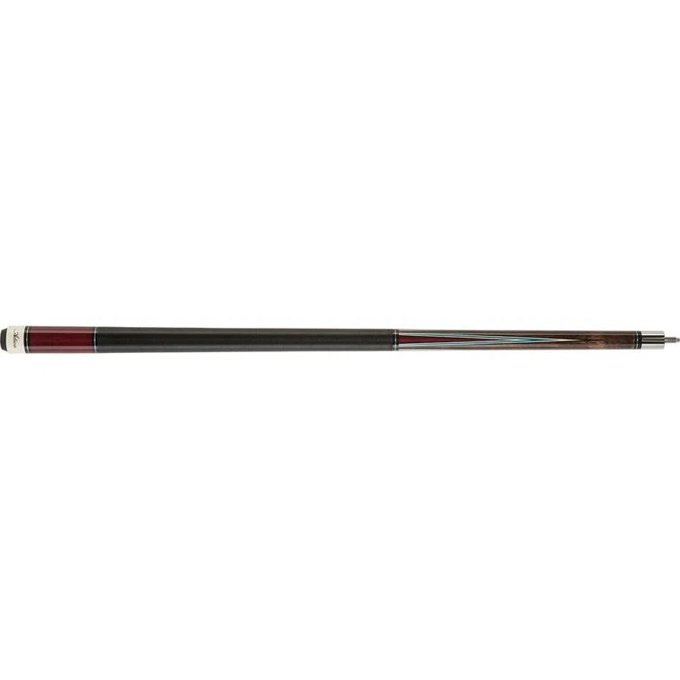 59" Grey and Purpleheart Inlay Pool Cue with Maple Shaft