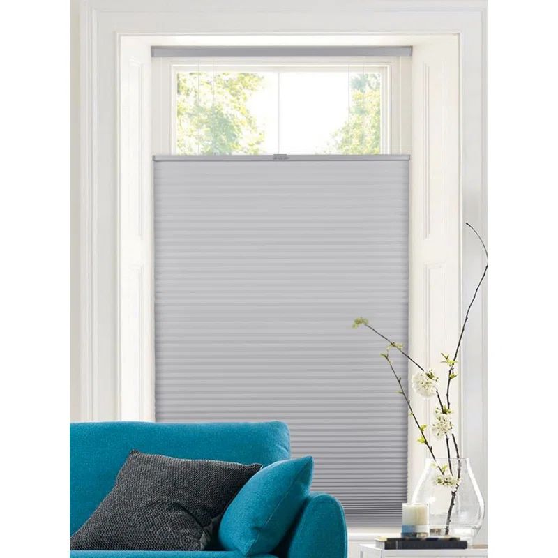 Gray Cordless Top Down Bottom Up Cellular Shade 24"W x 60"H