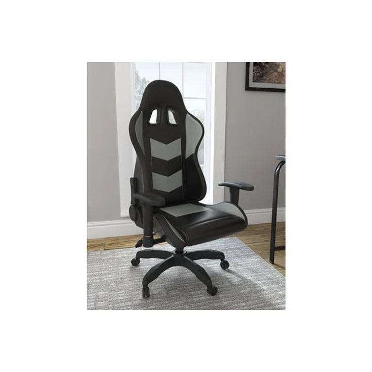 Lynxtyn 26.63" Black & Gray LED Gaming Office Chair