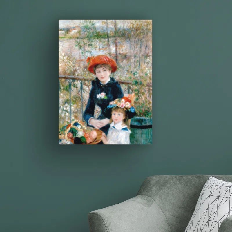 Pierre-Auguste Renoir Vertical Canvas Art with People Theme