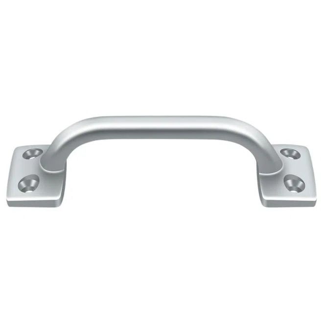Polished Chrome Modern Bar Pull with Mounting Hardware