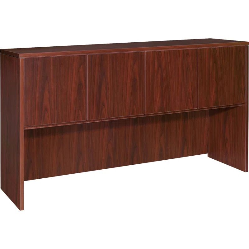 Mahogany 72'' Wide Desk Hutch with Doors