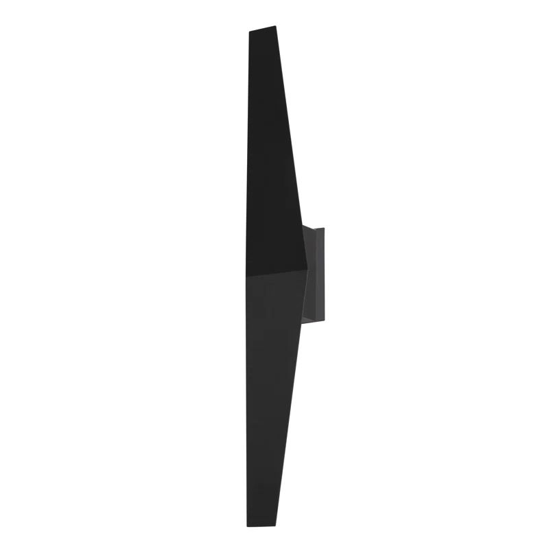 Modern Linear Black Steel Dimmable LED Wall Sconce
