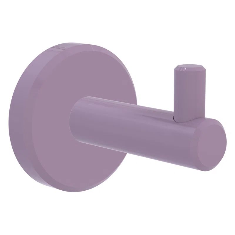 Lavender Solid Brass Minimalist Robe Hook
