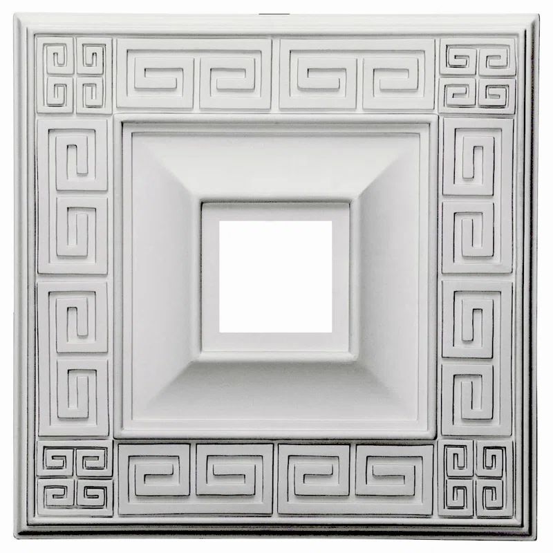 Eris 18'' Primed Square Ceiling Medallion