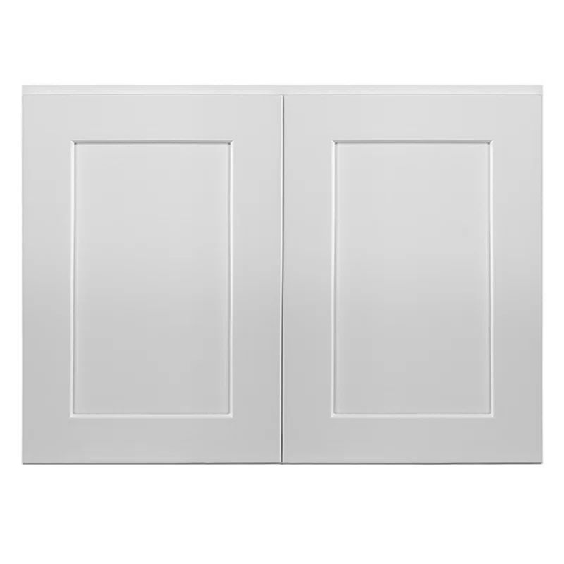 Brookings White Painted Maple Shaker Style Wall Cabinet