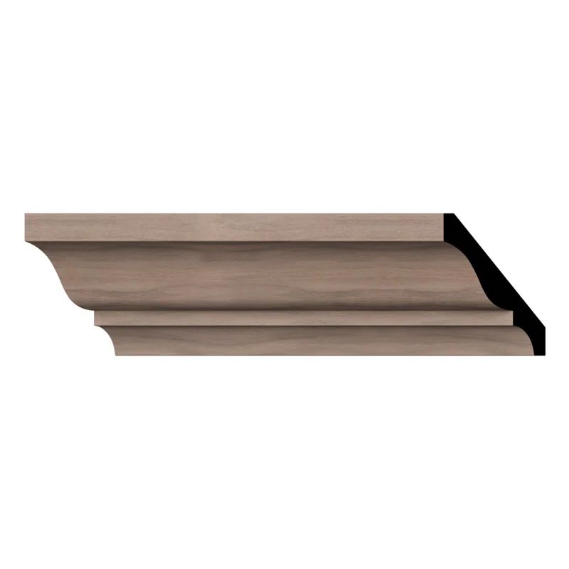 96" Walnut Solid Wood Crown Molding