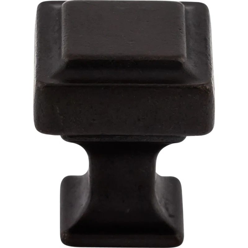 Sable Square Industrial Modern Cabinet Knob with Mounting Hardware
