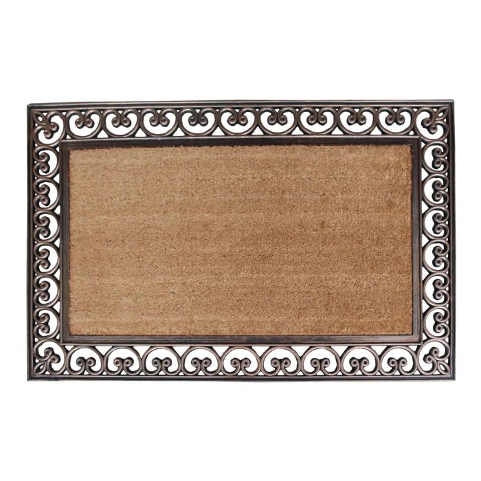Extra Large Natural Coir and Rubber Outdoor Doormat