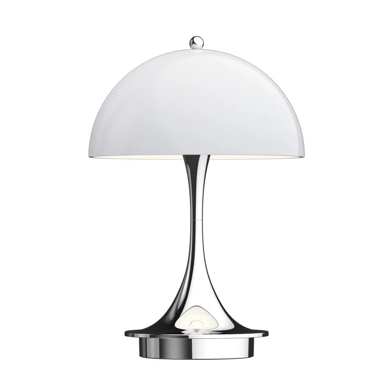 Portable White Opal Acrylic LED Table Lamp