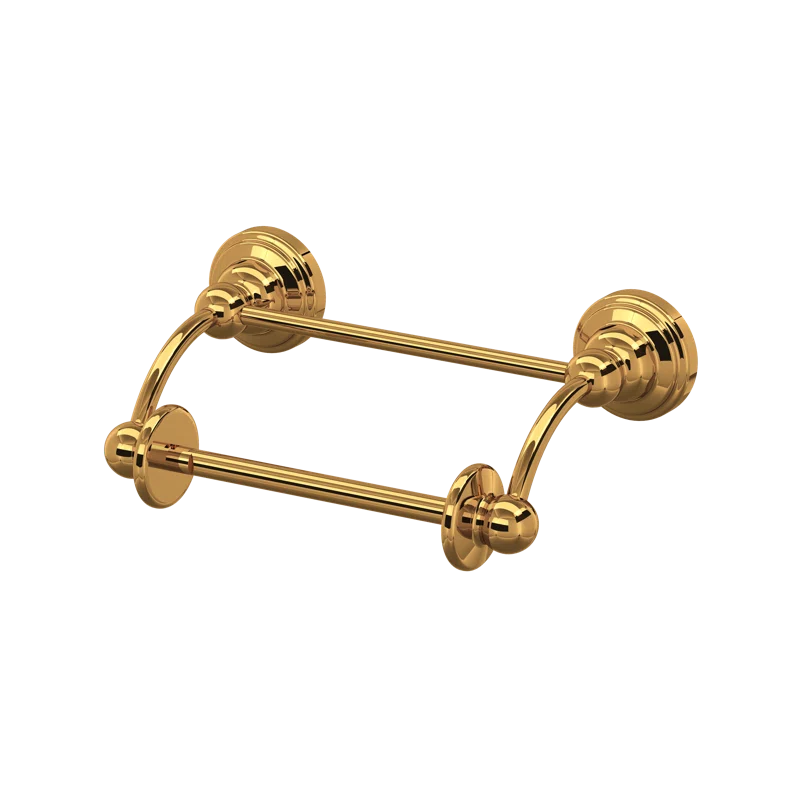 Edwardian Gold Wall Mount Toilet Paper Holder