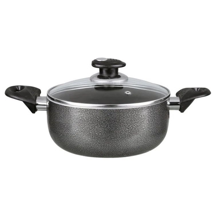 Granite Textured Non-Stick Aluminum 6-Quart Dutch Oven with Lid