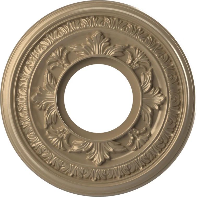 Baltimore White Thermoformed PVC Ceiling Medallion, 10" Diameter