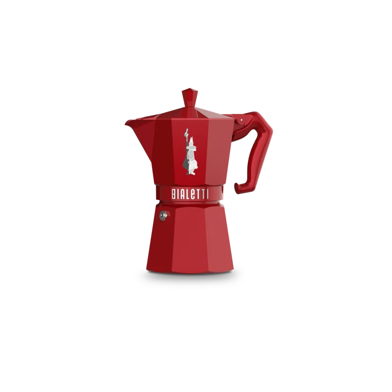 Bialetti Red 6-Cup Aluminum Stovetop Espresso Maker