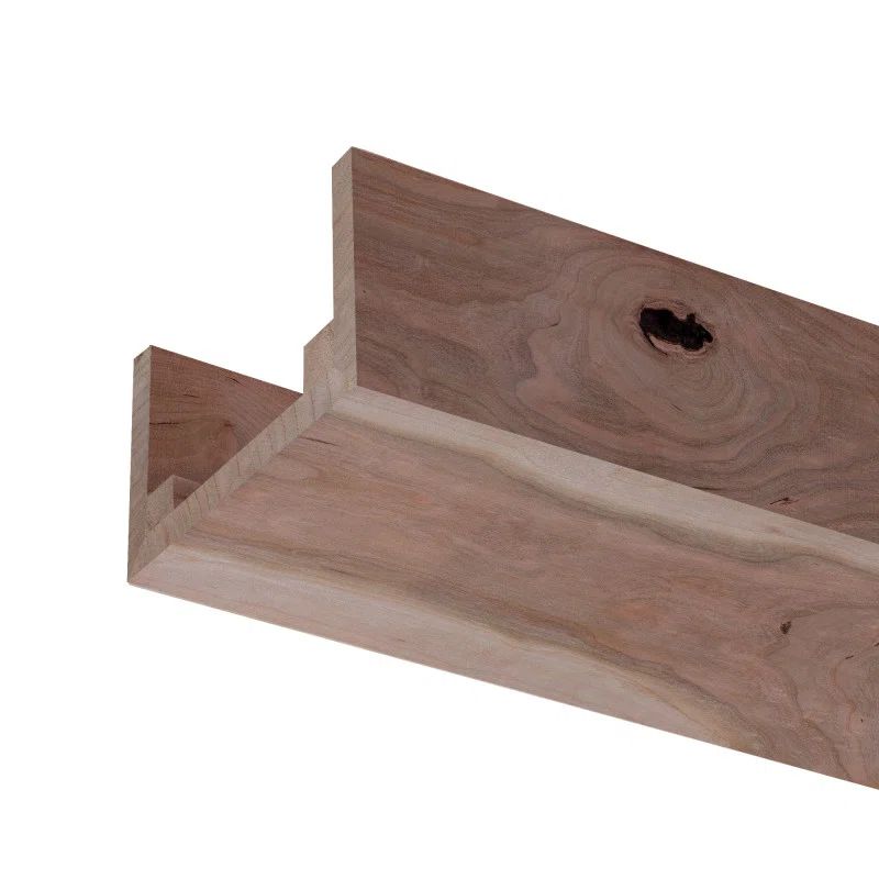 Rustic Cherry Unfinished Wood U-Shaped Decorative Beam