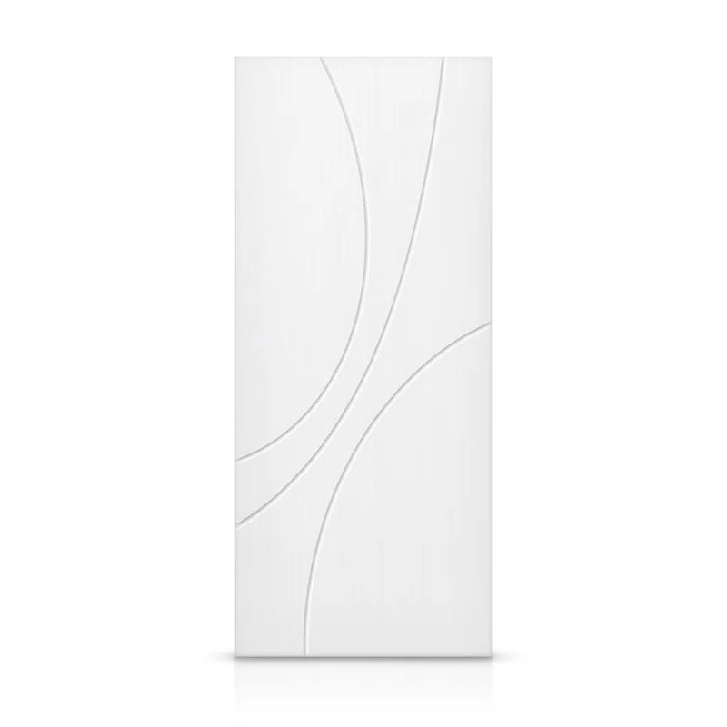 White Smooth Painted Hollow Core MDF Interior Slab Door, 36" x 80"