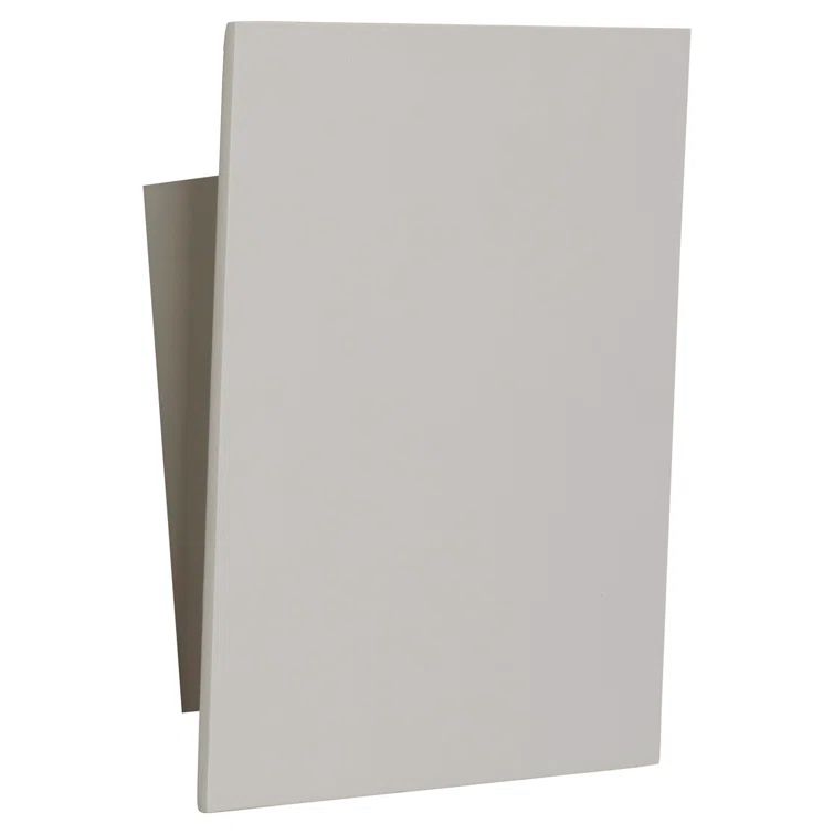 Angled Plane Textured White 8" Dimmable LED Sconce