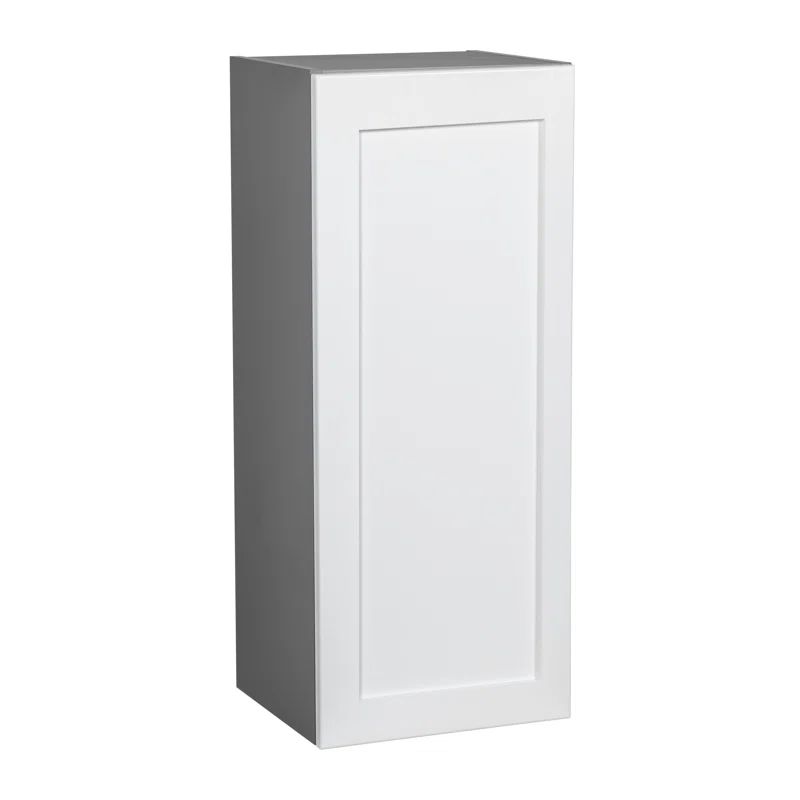 Shaker White Matte Particleboard Wall Cabinet 36" Height