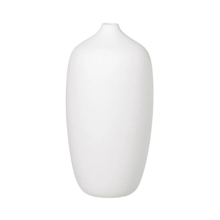 Frederike Martens Inspired Ceola White Ceramic Table Vase